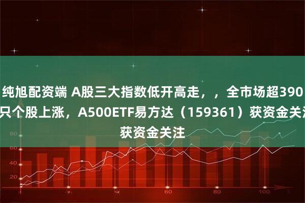 纯旭配资端 A股三大指数低开高走，，全市场超3900只个股上涨，A500ETF易方达（159361）获资金关注